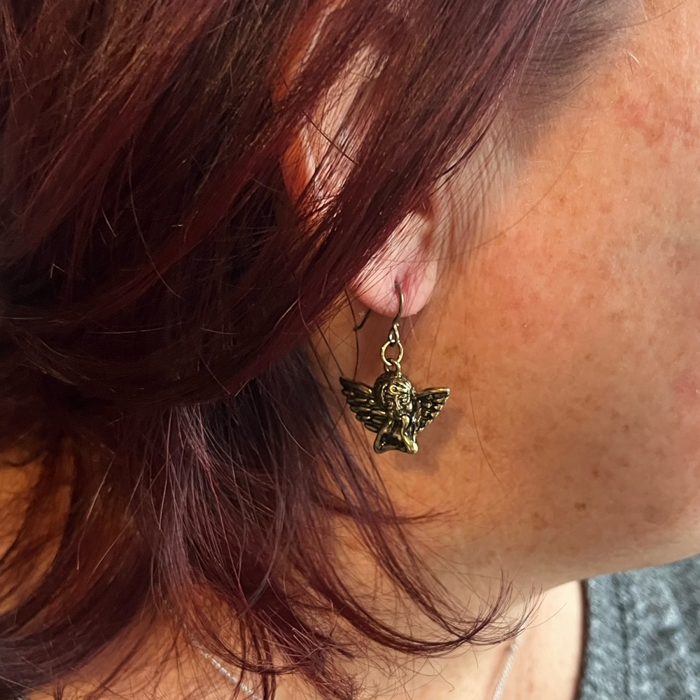 Golden Angel Earrings